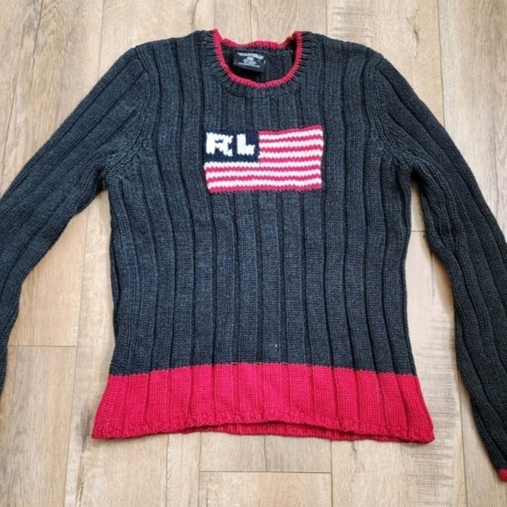 Polo Ralph Lauren American Flag Sweater (M)
